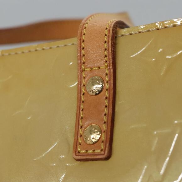 LOUIS VUITTON Monogram Vernis Reade MM Hand Bag Beige M91141 - Picture 10 of 16